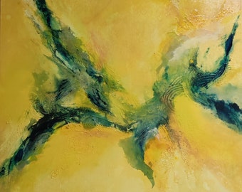 Unique original modern abstract painting: Luminous Melody