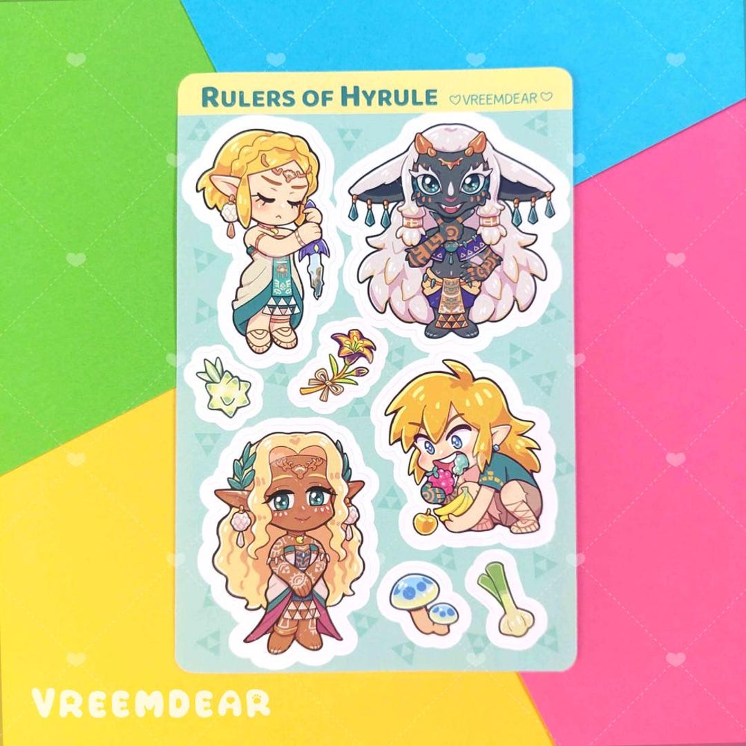 Totk Sticker TOTK - Rulers of Hyrule Sticker Sheet - Etsy