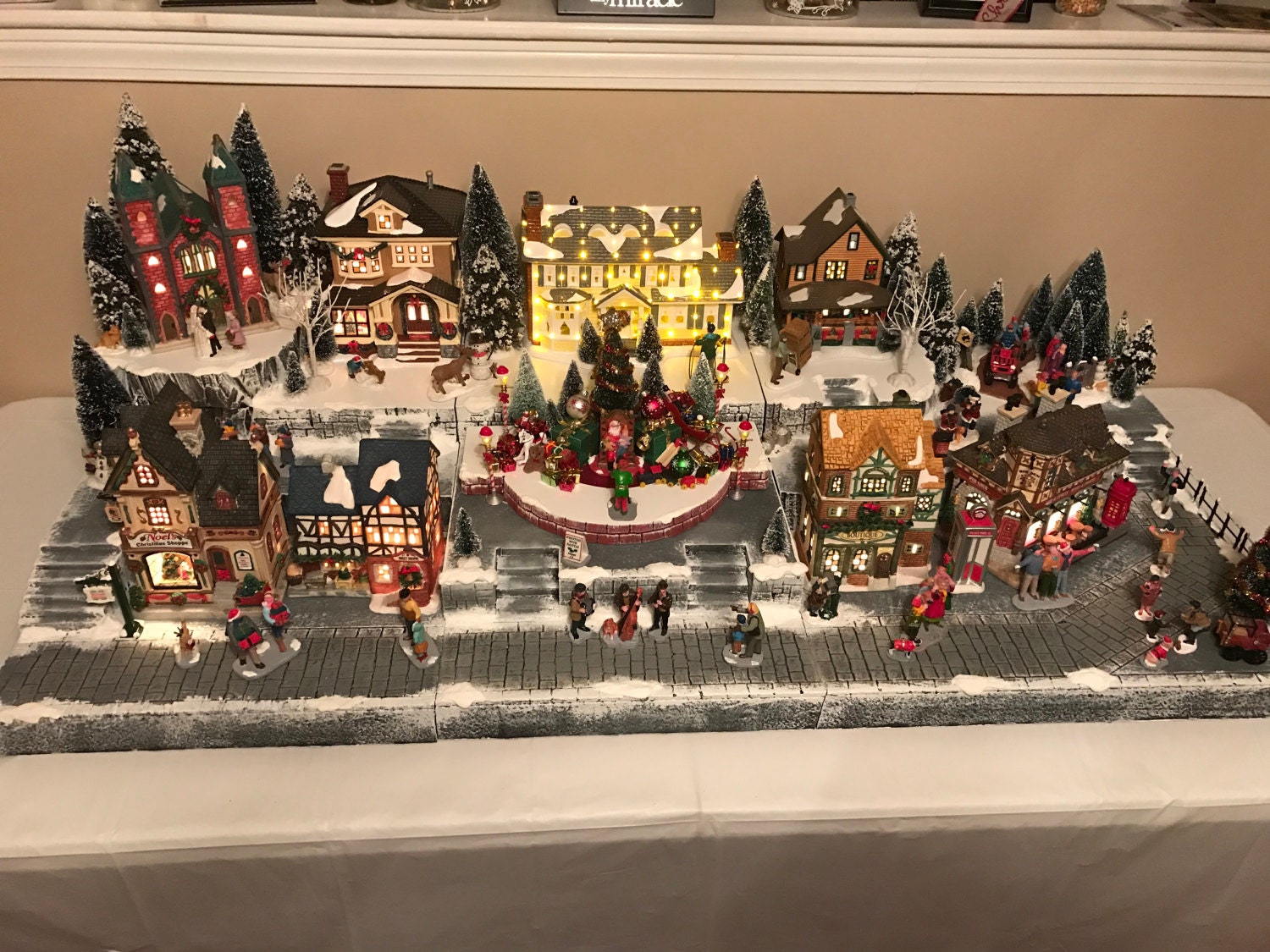 Custom Christmas Village Display Platform Lemax Department Etsy