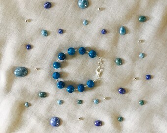 Ocean Blue & Silver Bracelet