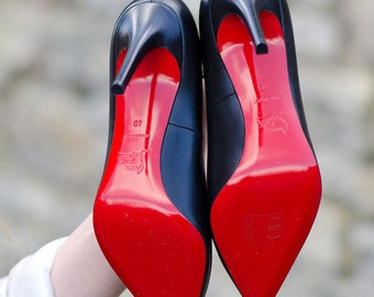 Park Road Shoe Repair - Tuxedo @chritianlouboutin Shoes with  @casali_italianshoeaccessories Mirror Red bottoms. . #redsoles #louisvuitton  #mirroredsoles #tuxedo #tuxedoshoes