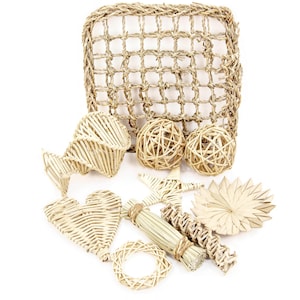 All Natural Sampler Pack - Chew Toy Collection for Bunny Rabbits, Guinea Pigs and Chinchilla, Value Bundle