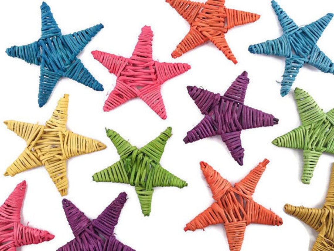 Colored Vine Stars Willow Stars Chew Toy for Guinea Pigs Etsy
