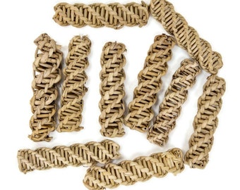 Wicker Helix Rollers - Natural Chew Toy