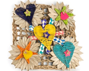 Seagrass Mat Chew Toy for Guinea Pig, Bunny Rabbit, Chinchilla - Fuzzy's Chomp and Chew Activity Mat