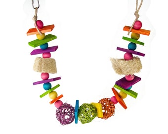 Great Big Rainbow Garland - Chew Toy for Guinea Pigs, Rabbits and Chinchillas