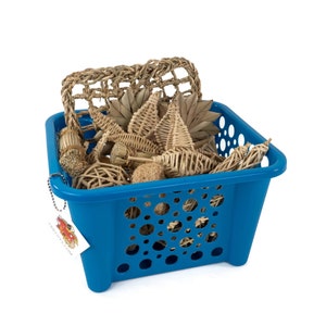 All Natural Chew Toy Basket - Toy Bundle for Pet Bunny Rabbits, Guinea Pigs, Chinchillas and Small Animals