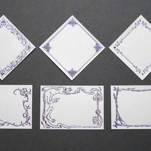 Ensemble d’étiquettes médiévales - 6 autocollants assortis à chaud