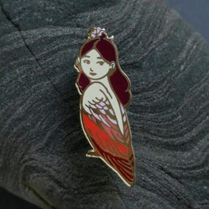 Bird Lady - Hard Enamel Pin / Harpyie / Vogelmenschen - Limited Edition