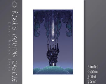 PRE-ORDER: Limited Edition verijdelde print - Howl's Moving Castle, Wandering Castle - Fine Art Print, A3 formaat