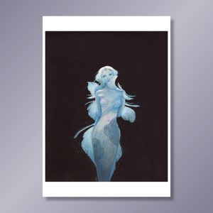 Into the Deep - A4 Fine Art Print - MerMay / Mermaid