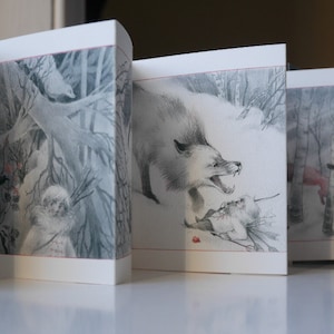 Fox Silent Story Concertina artist book image 4