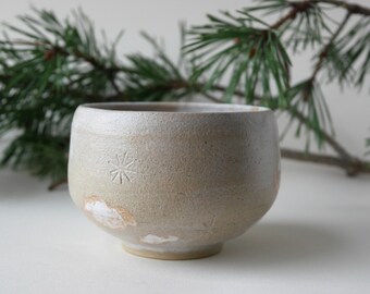 Star and clouds teacup - Handmade Ceramic Wheelthrown