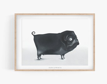 black pug gifts for her