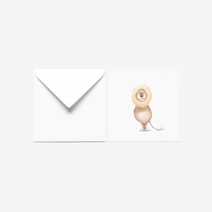 Lion Greeting card, Custom Lion Funny Baby Shower gift card, Personalized Baby Shower Greeting card, Funny Baby Shower Cards