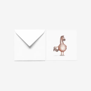 Klappkarte mit Pferd, Geburtstagskarte Kinder, Taufgeschenk Mädchen, Einladung Kindergeburtstag, Taufkarte Mädchen