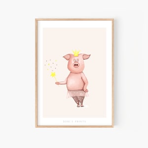 Kinderbild "Schweinchen" Ferkel Schwein Poster Kinderzimmer Kinderposter