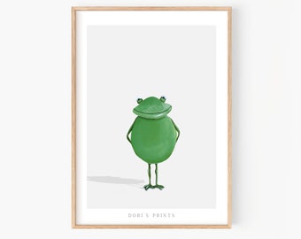Frog nursery wall art