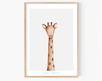 Baby Giraffe nursery wall art