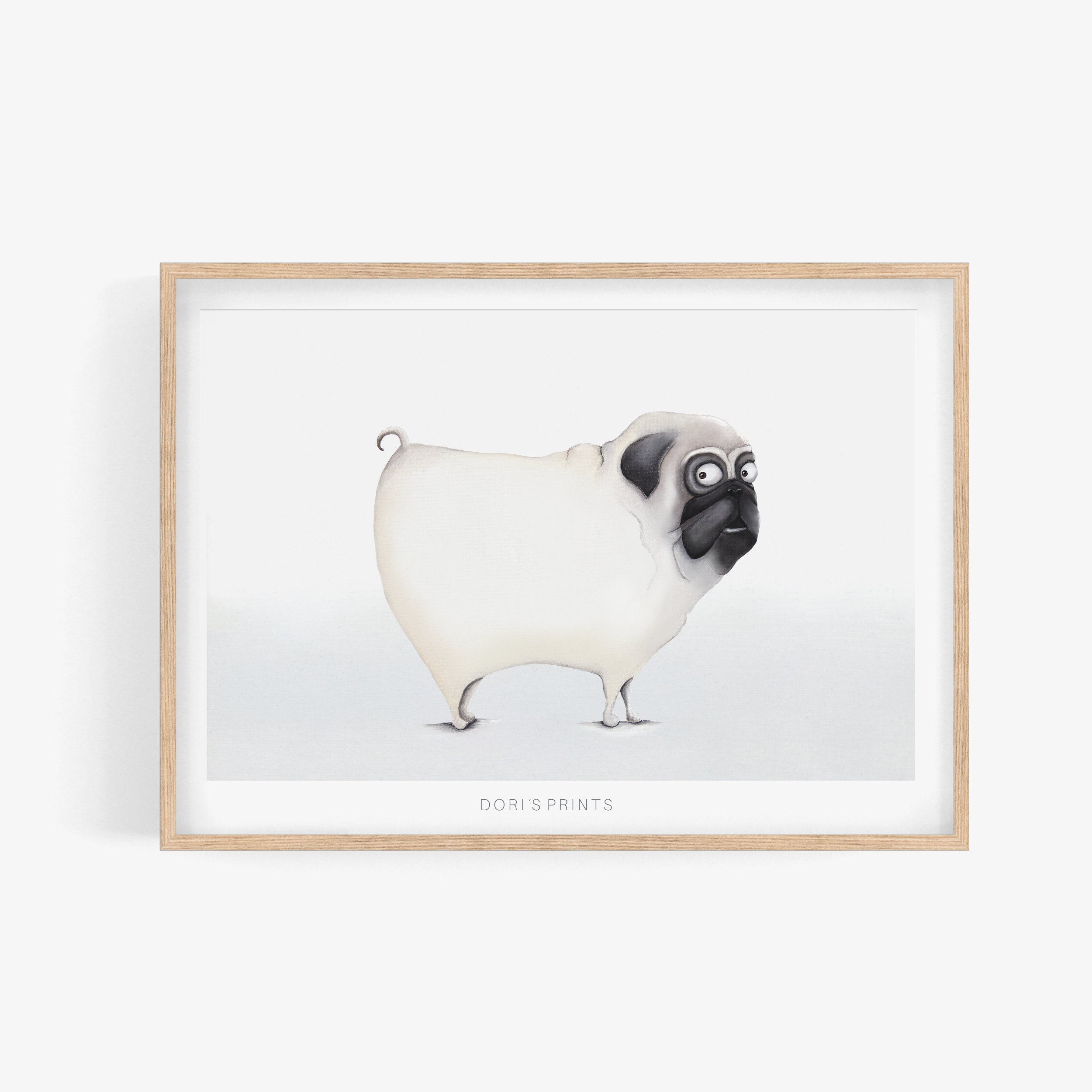 Affiche Scandinave avec Carlin, Déco Chambre Enfant et Poster Animaux - La Décoration Parfaite Pour 