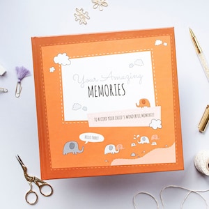 Livre de mémoire pour enfants, cadeaux souvenir pour maman, album d'enfant, souvenirs d'enfance, cadeau de livre d'étape, étape d'enfant en bas âge, livre de mémoire d'école