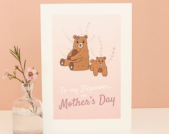 To my Stepmom, Mothers Day Greetings Card, Mothering Sunday, Mothers Day Card, Stepmom, Stepmum, On Mothers Day, Happy Mothers Day