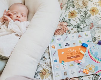 Mommy and Me Baby Memory Book, Solo Mom Baby Milestone Book, Baby Record Book, New Baby Gift, New Parent Gift, Single Mom, Single Mum