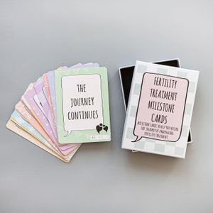 IUI IVF Fertility Journey Milestone Cards, 34 Milestone Cards, Fertility Treatment Journey, Cadeau souvenir pour parents célibataires ou homosexuels
