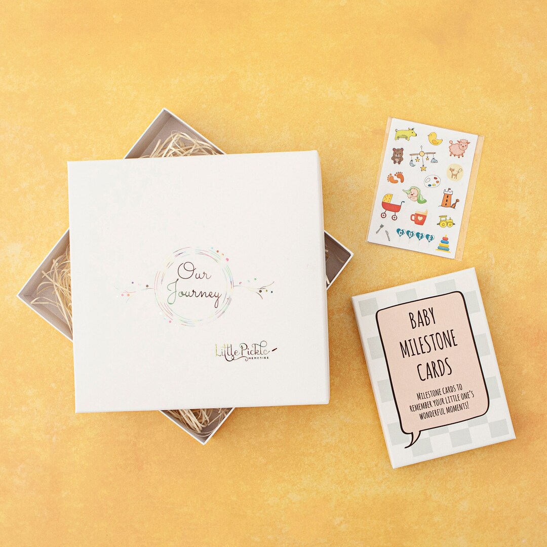 Baby Girl Milestone Cards Gift Set - Etsy