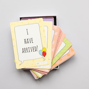 Cartes jalons de la première année de bébé (31), souvenirs de bébé de première année, cadeau de naissance pour les futurs parents et la nouvelle famille, cadeau souvenir