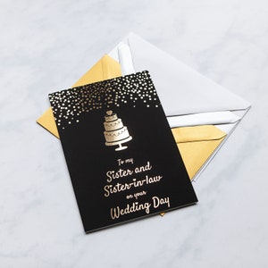 Mrs e Mrs Wedding Card, A mia sorella nel giorno del suo matrimonio Carte Sposa, Carta di matrimonio gay, Carta di due spose, Carte di nozze LGBTQ, Carta dello stesso sesso