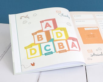 Baby Erstes Jahr Journal, Bump to Birthday Meilenstein Buch