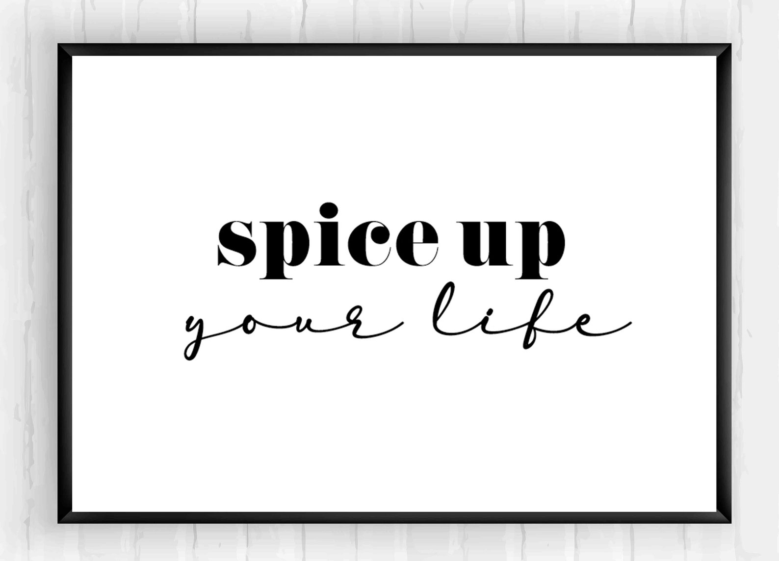 Spice up Your Life_spice Girls Lyrics_quote Print_wall Etsy