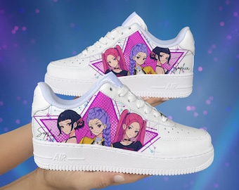 Zapatos para niños, zapatillas para bebé, Air Force 1 estampadas, zapatos personalizados de Kpop Demon Hunter, regalo para ella