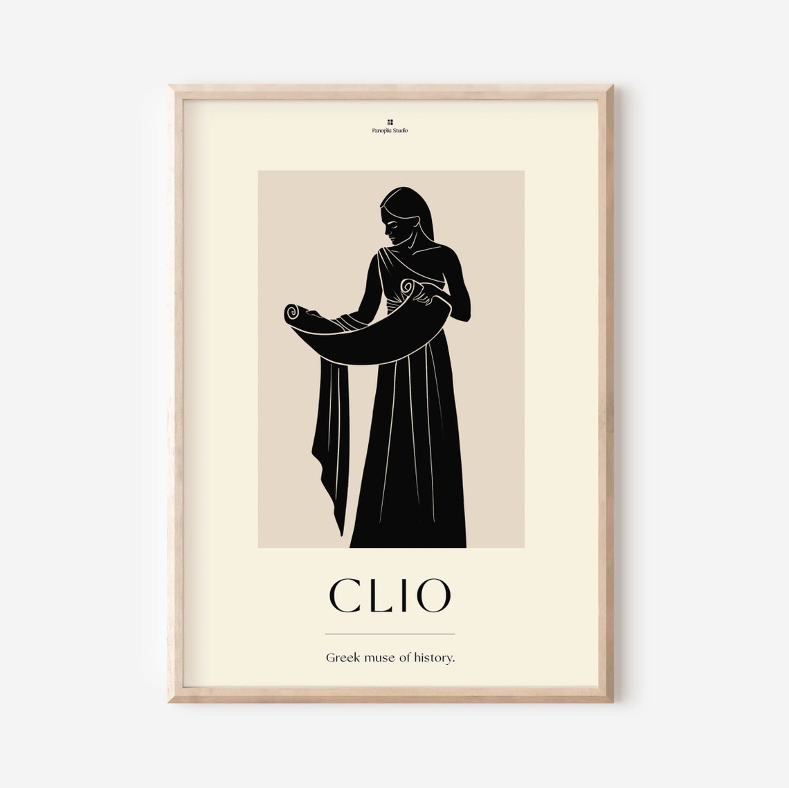 Musa griega Clio arte imprimible, Arte de la mitología griega, Arte femenino imprimible, Arte de