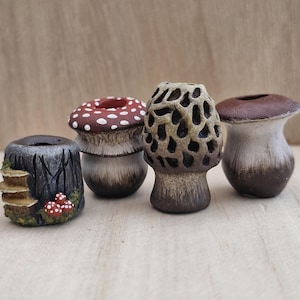 Fliegenpilz Dreadlock Perlen - Pilz - Feenpilz - Dreadperlen - Handgemacht - Handbemalt - Boho - Hippie - Dread Accessoire - Steinpilz