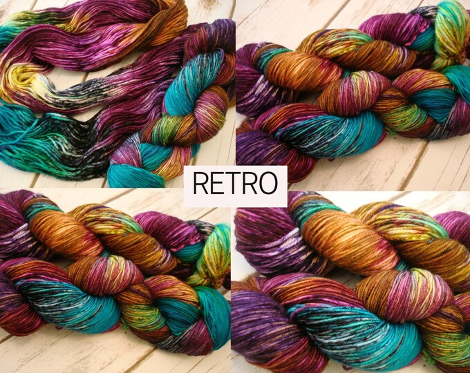 AG2N Speckled Colorway Sprinkles Hand Dyed Yarn Retro A Guy Two Needles Variegated