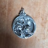 Broche vintage marcassite en calèche et chevaux : argent sterling 925 - France