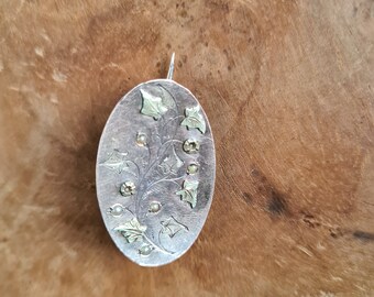 Broche Ancienne étoile Plaqué Or Rose Belle Époque - Bijou Vintage 25x25 Mm