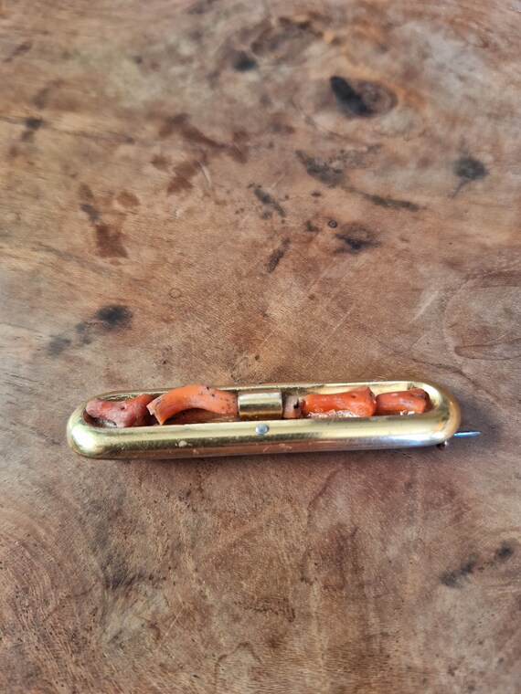 Broche Plaquée Fin XIXe Siècle Vintage Ornée