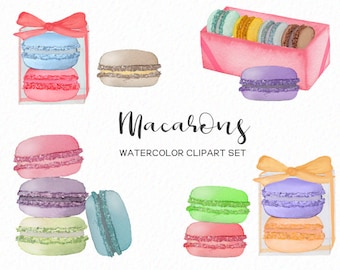 Macarons Clipart Etsy