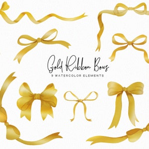 Gold Glossy Ribbon Banners Set Gold Ribbon Svg, Gold Glossy Ribbon