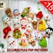 Emma Hughes reviewed Christmas ornaments pattern 20 Christmas patterns felt Santa pattern PDF Set Christmas ornaments felt pattern Rudolph pattern felt Christmas