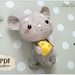 Cute Mouse Ornament Pattern Felt Sewing Pattern Mouse PDF - Etsy