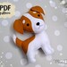 Jack Russel Pattern Felt PDF Sewing Pattern Terrier Ornament DIY Dog ...