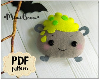 Felt Halloween ornaments Pattern Halloween cauldron ornament Halloween Tutorial plushies Halloween pattern cauldron Halloween Felt sewing