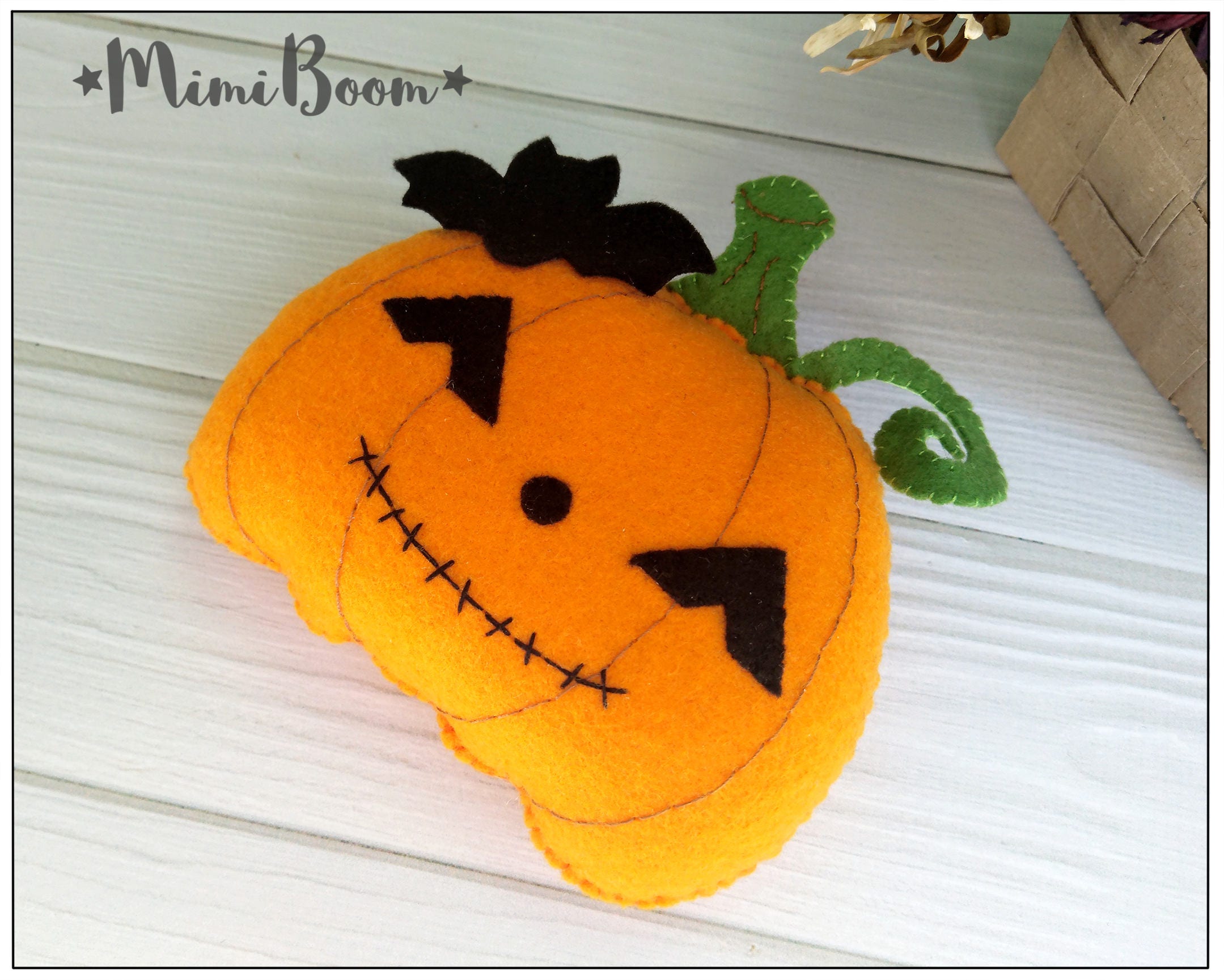 Halloween ornaments pattern Felt pattern Pumpkin Halloween | Etsy