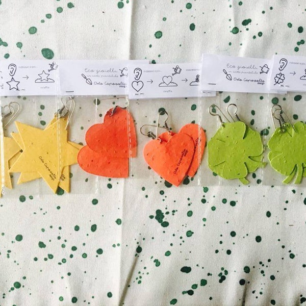 Ecojewelry in plantable paper