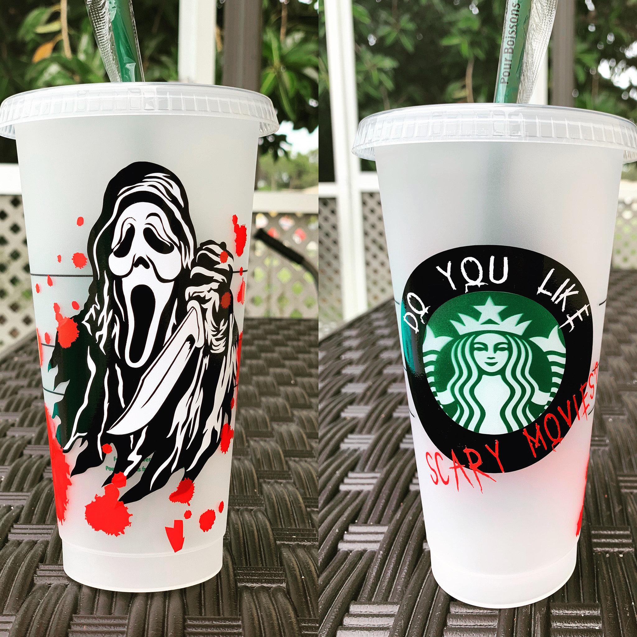 24oz Scream Starbucks Cold cup