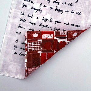 Fabric Keepsake Letter - Tarjetas de felicitación de Tales of Valentines diseñadas por Anino